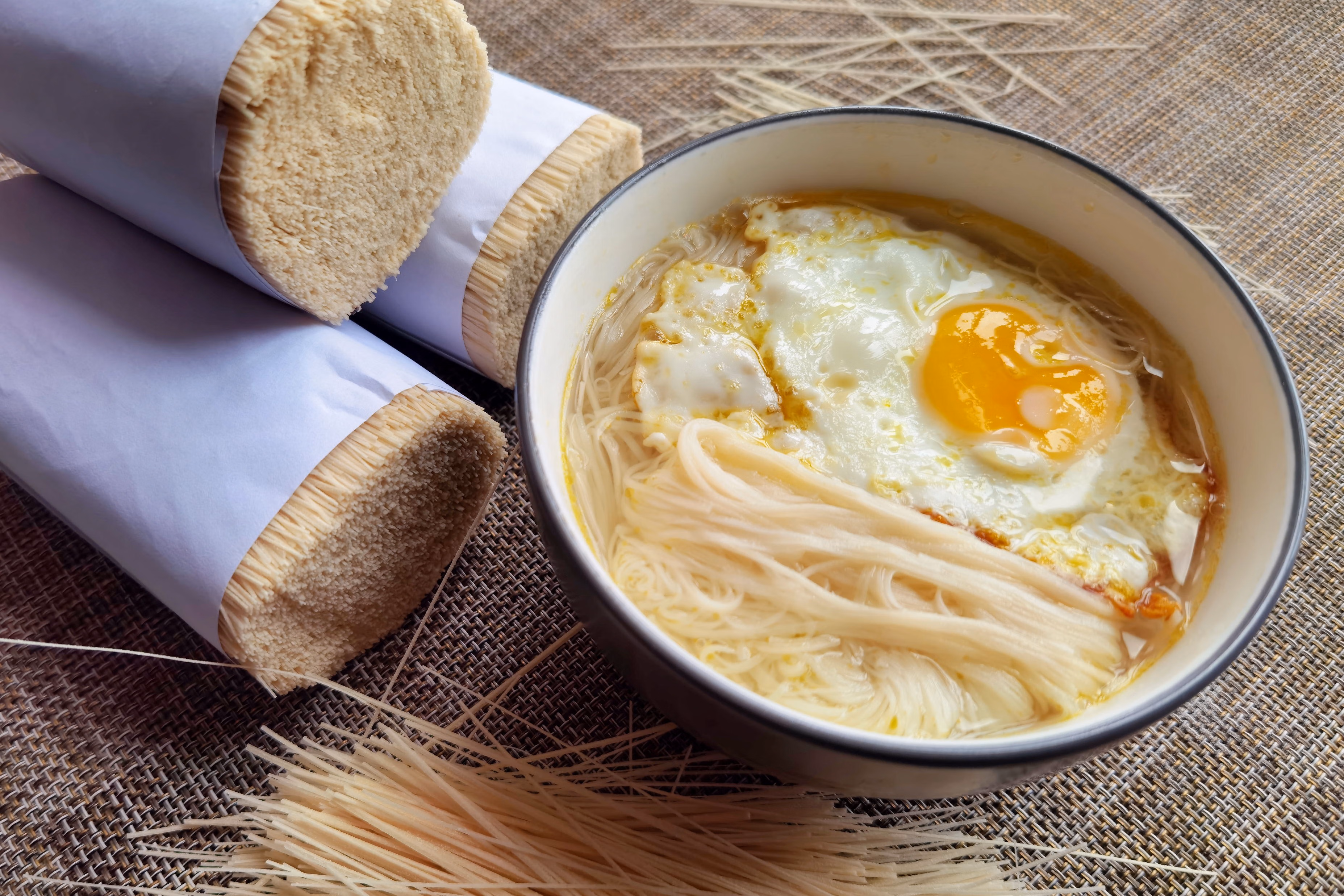 山东特产纯手工挂面空心面龙须面宝宝月子面条喜超细5斤坠面贡面 特细