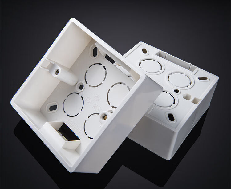 geiyuric 86型明装底盒电器明线盒加厚开关插座明盒 5只装