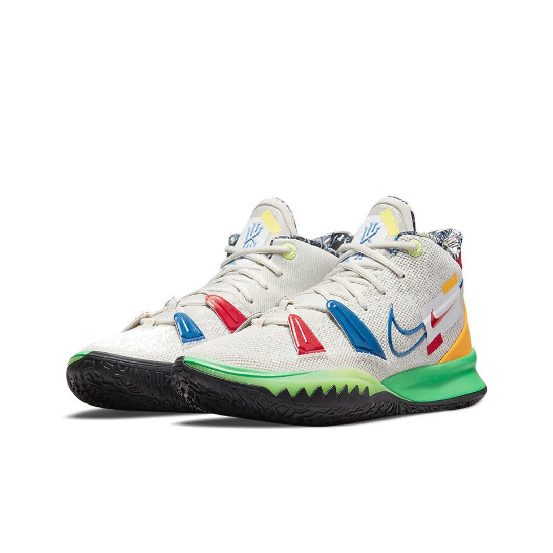 ep欧文7代白绿蓝薰衣草紫数学公式淡粉色黑白实战篮球鞋 欧文7_柠檬黄