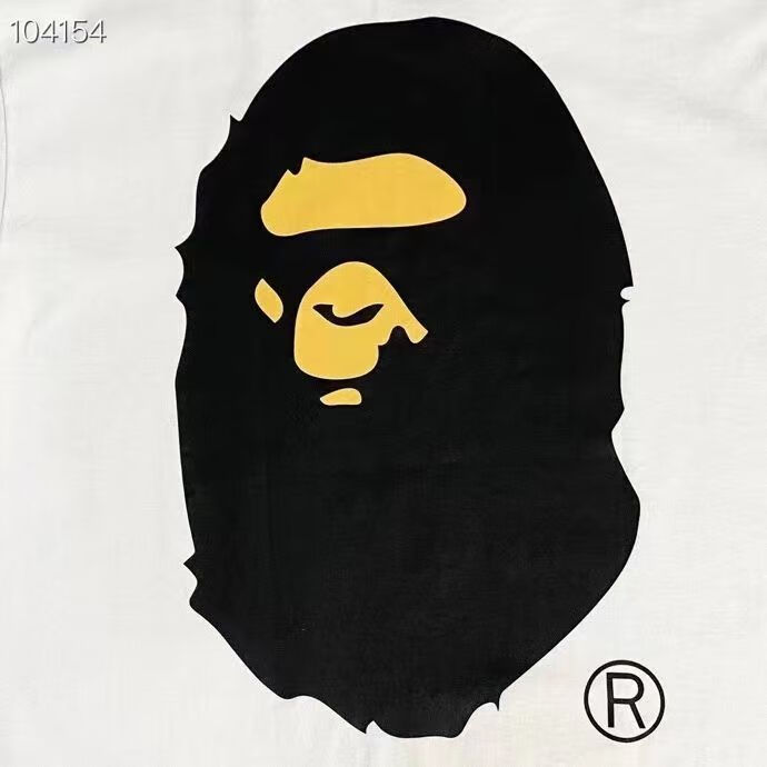 轻奢潮牌正确版日系bape联名und五道杠大头字母印花男女圆领修身型