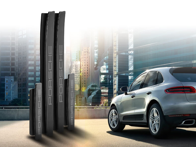 22款保时捷卡宴车门防撞条专用于macan迈凯帕拉梅拉 汽防刮擦胶条装饰