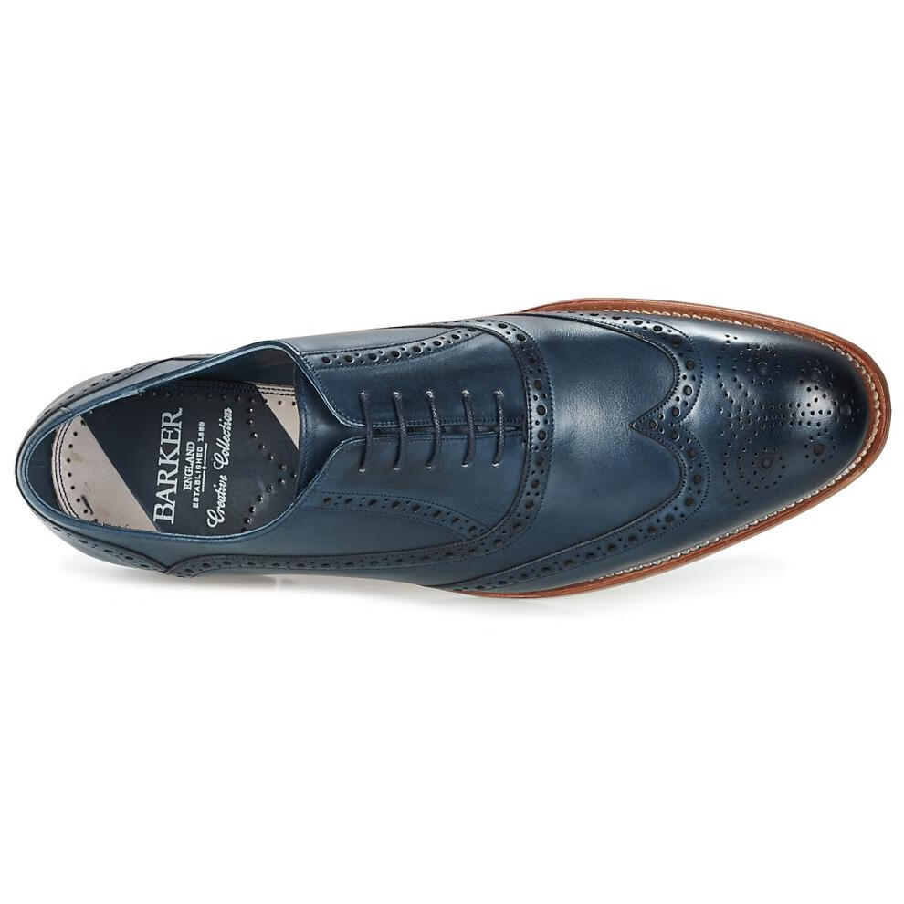 barker 男鞋 皮鞋 商务休闲 系带 正装鞋 深蓝色 417856 海蓝色 43