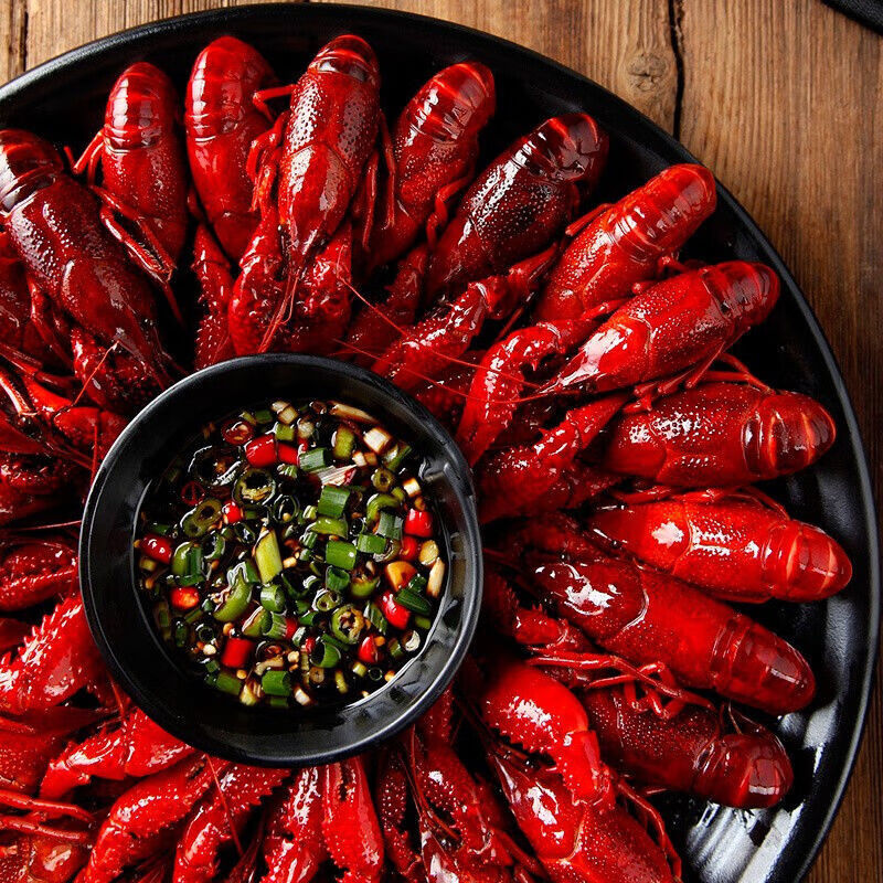 麻辣小龙虾整虾即食熟食净虾带汤 餐厅夜市小龙虾风味 约50-60只/二盒
