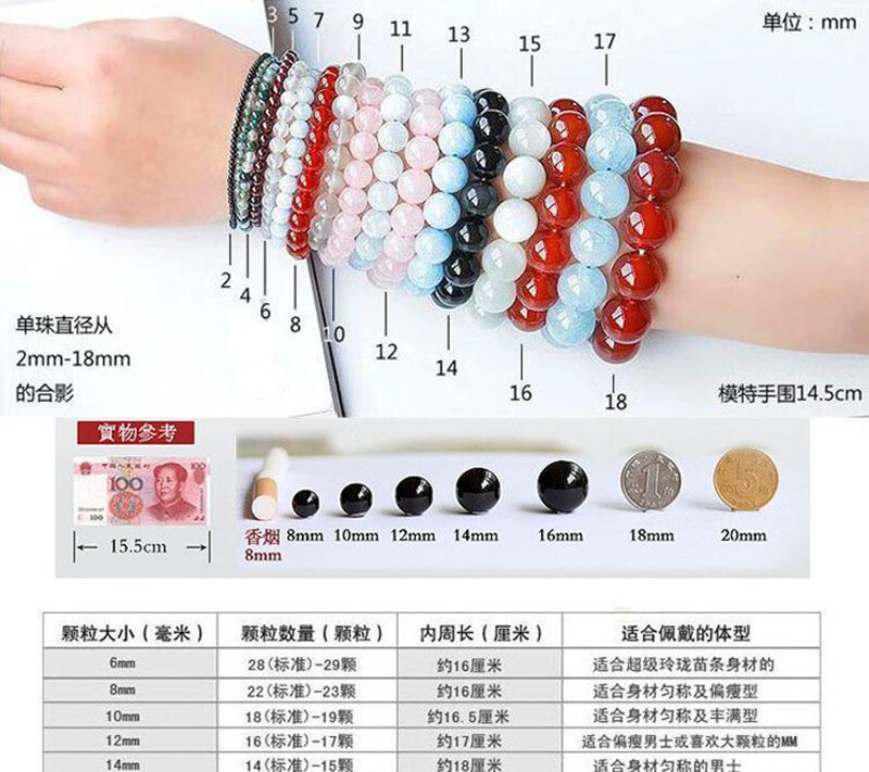 母亲节礼物石榴石手串水晶8a收藏级莫桑比克酒红石榴石手链人石三圈多