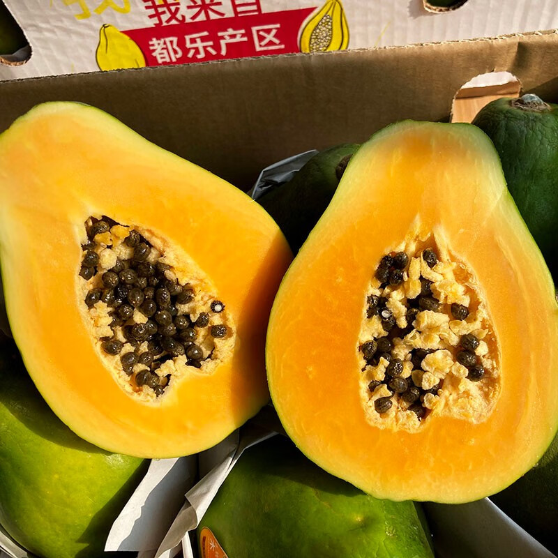 菲律宾进口新鲜木瓜当季水果青木瓜新鲜孕妇水果 2个装【图片 价格