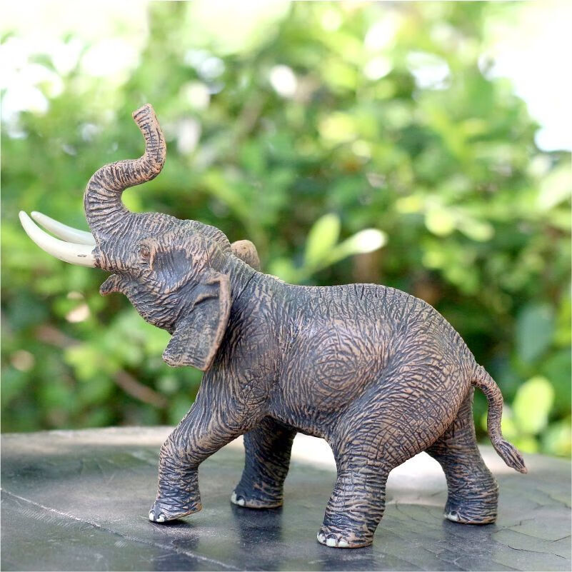 适用于儿童玩具野生动物世界 仿真老虎狮子模型马奶牛 大象玩具男孩