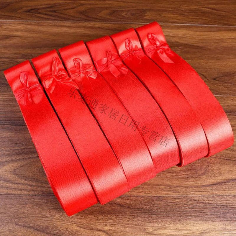 彩带布条无字祈福带飘带寺庙红色许愿带空白红布条可写字带祈福卡