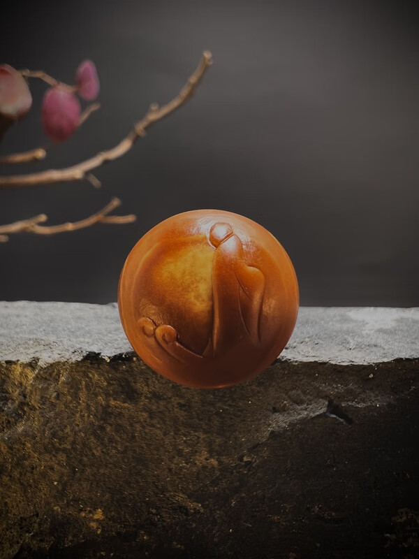 艾美福 橄榄核正圆配珠纯手工无相佛单颗正宗梅林老铁核慧慧老师本工