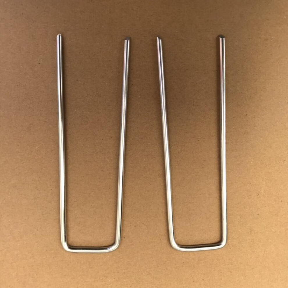 u型地钉地布钉防草布地钉型园艺钉钢丝地钉草坪镀锌斜尖地钉地膜固定