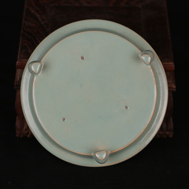 爵仕尊品仿北宋 汝窑青釉三足洗 仿宋代旧货支钉瓷器五大名窑家居瓷器