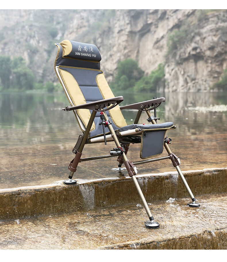 钓椅钓鱼椅渔具同款折叠多功能可躺式全地形子加厚铝合金旗舰套餐一
