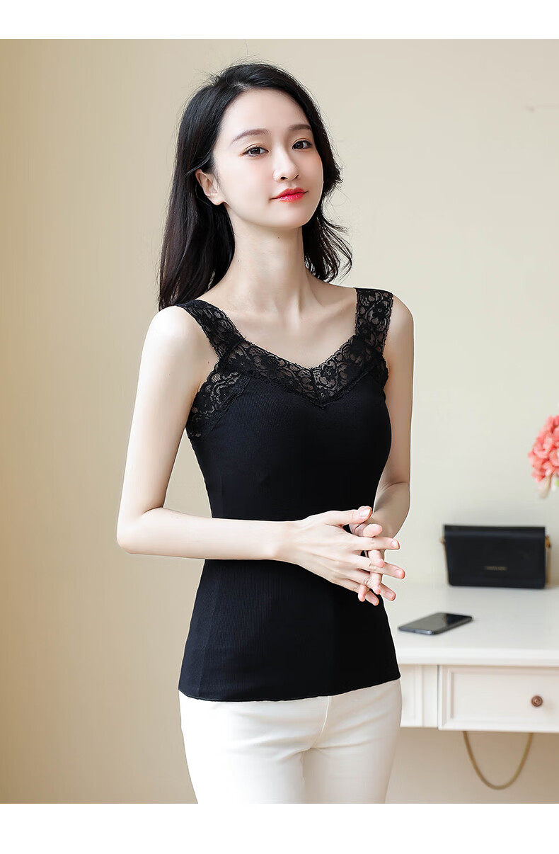 免穿文胸背心女士吊带背心带胸垫罩杯莫代尔无钢圈一体吊带内衣免穿