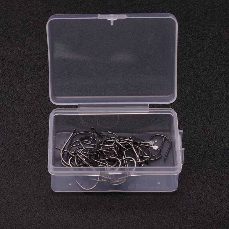 (特价)伊势尼鱼钩有倒刺钓钩50枚盒装散装高碳钢钓鱼钩渔具用品钓鱼