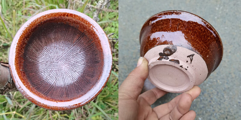 老式羚羊角研磨碗碟磨药手动磨中药钵田七水牛药碗小 磨姜碟【图片