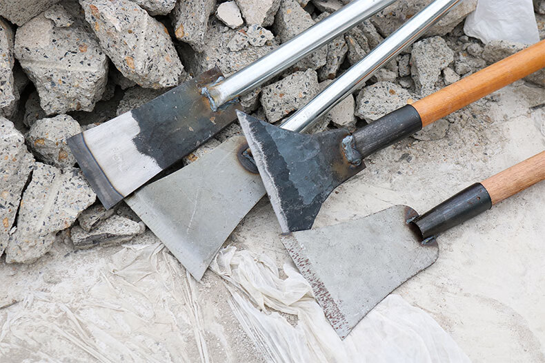 重型铲墙皮水泥铲子装修铲地面水泥铲刀铁铲加长加厚型刮灰刀 1.