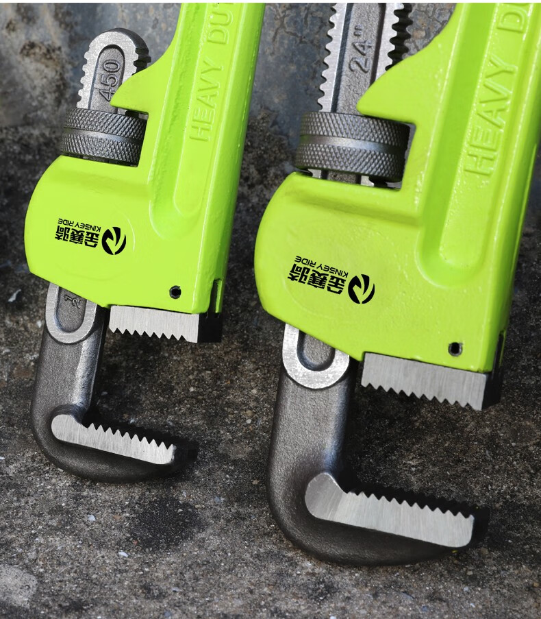 金赛骑重型水管钳子家用水暖万能扳手多功能大号快速两用小喉钳14寸24