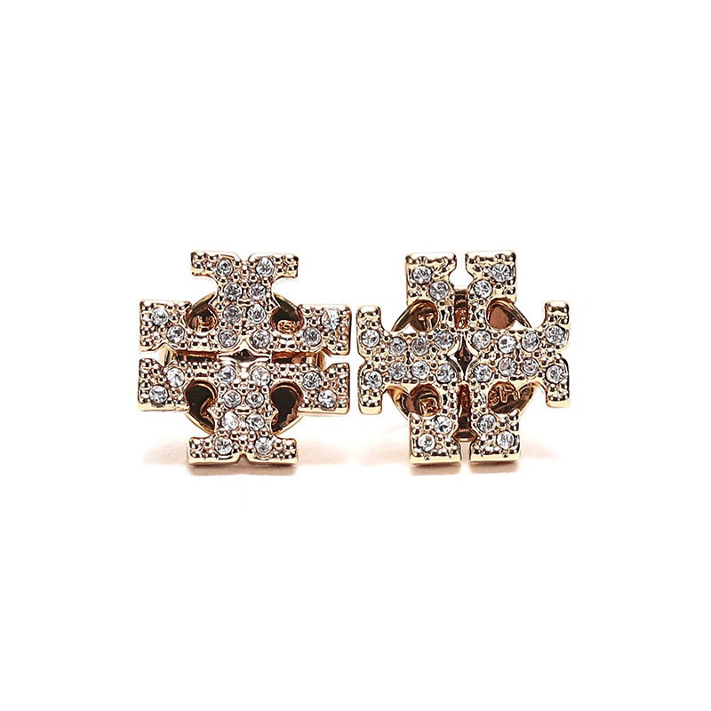 tory burch 托里·伯奇 奢侈品 tb耳钉 黄铜女士耳钉 53423 042 银色