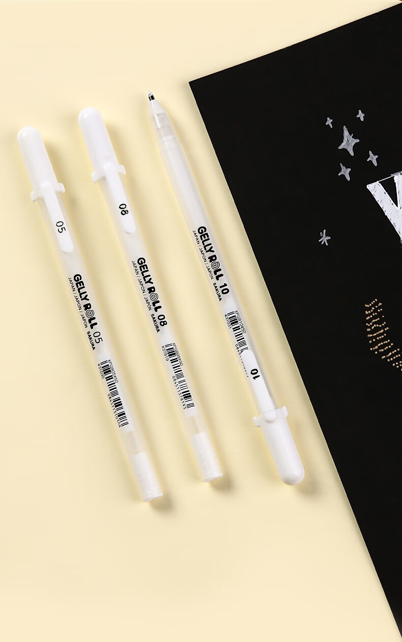 日本樱花(sakura)高光笔中性笔创意手绘笔出水流畅书写顺滑覆盖性强