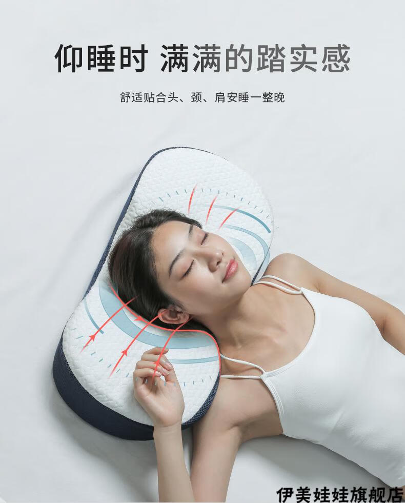 脖子前倾矫正枕头睡眠颈椎枕头护颈专用单人睡觉修复病人劲椎枕家用