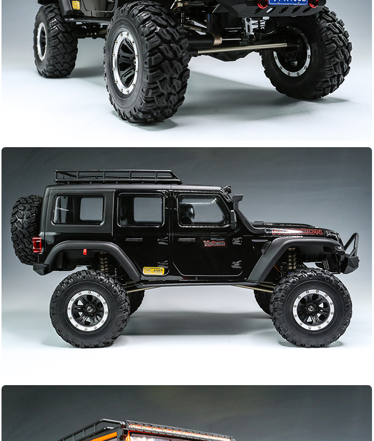 易控yk4082新款1:8四驱牧马人攀爬车遥控越野车 差速锁可换档 专业rc
