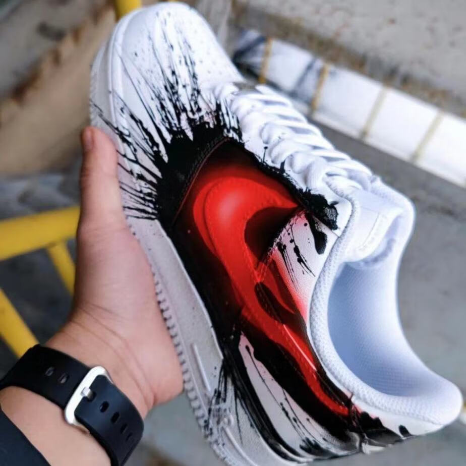 纯原球鞋定制air1空军一号低帮超英雄毒液电影主题定制男女板鞋复刻高