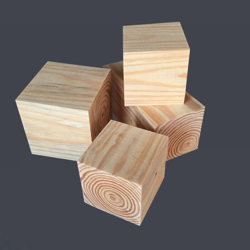 diy航模材料正方体木块10*10*10cm小木方块垫高硬木实木松木方条 12*