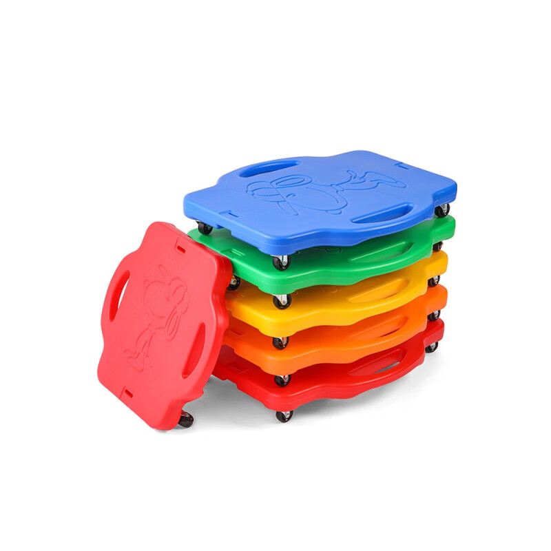 感统训练器材康复训练爬行车幼儿园儿童玩具前庭四轮平衡滑板车 黑轮