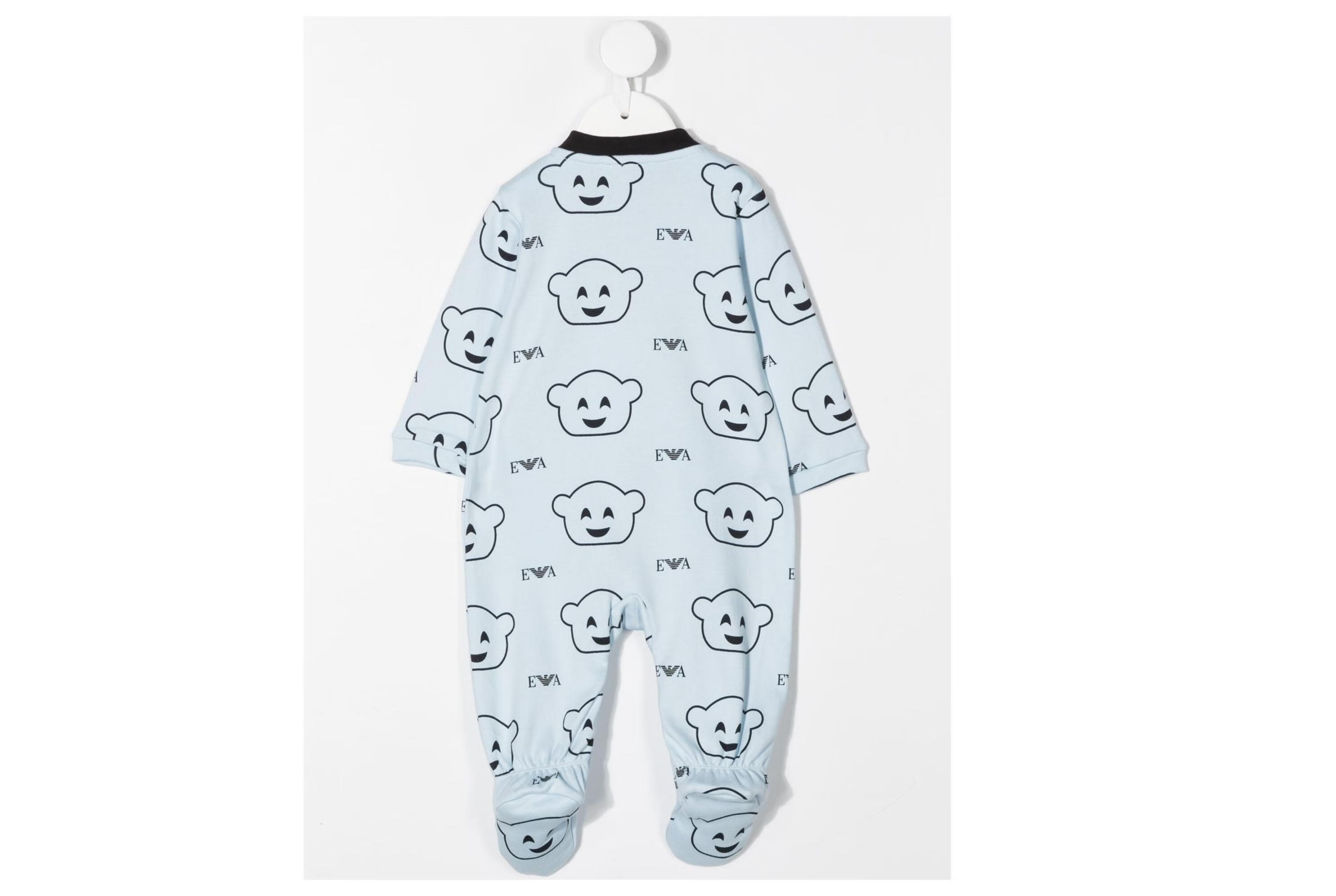 阿玛尼(emporio armani)20秋冬童装印花睡衣 蓝色 12个月【图片 价格