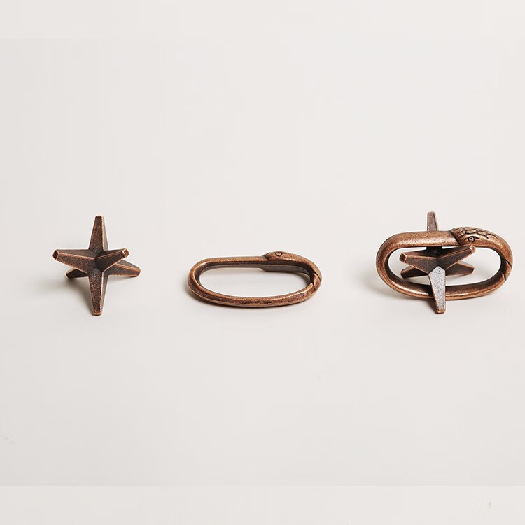 九连环智力扣解环40件套装 铁铜合金解扣九连环解环智力锁鲁班扣烧脑