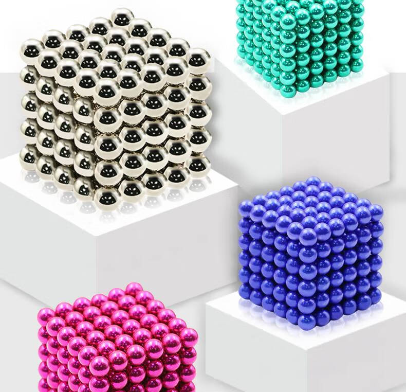 巴克球磁性方块 巴克球1000颗星巴玩具磁铁魔力珠磁力积木棒减压