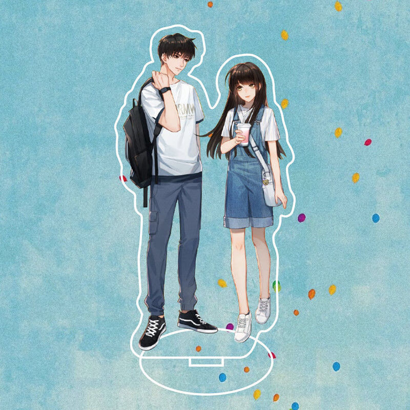 沈倦林语惊q版双人立牌白日梦我周边亚克力立牌定制单插钥匙扣 15cm立