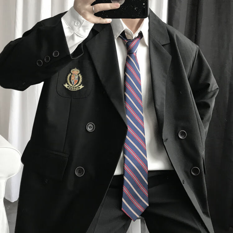 dk制服西装男学院风帅气毕业装小西服一套韩版潮流痞帅jk学生班服