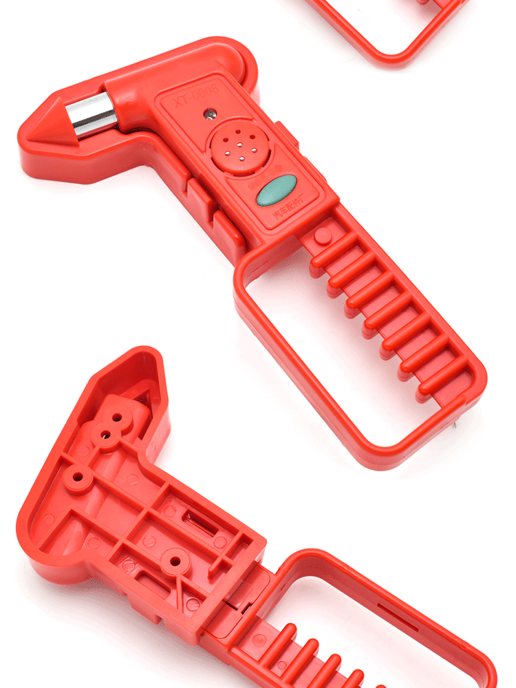 安生田适用于新国标汽车安全锤声光报警车用客车逃生锤多功能破窗器