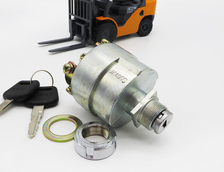 叉车点火开关jk406c适用杭叉电锁江淮杭州叉车启动钥匙开关杭叉老款
