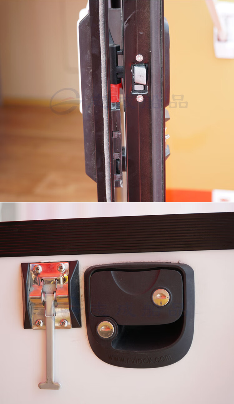 房车改装车门锁 r3机械大门锁特种车旅居车拖挂房车配件大全 黑色  35