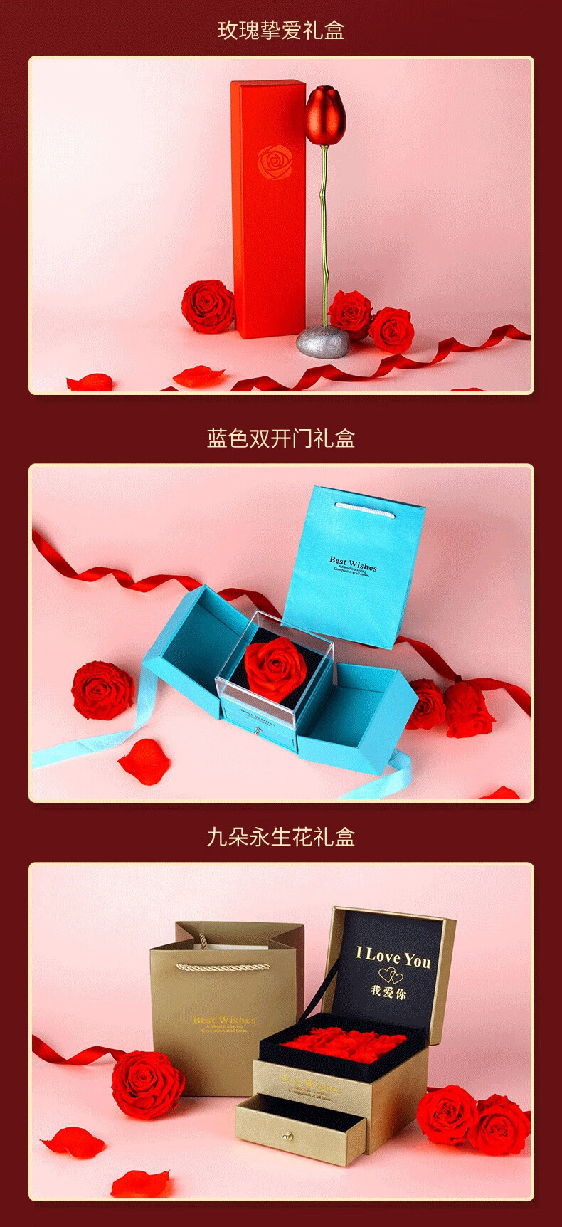 伊生爱饰品守护之心项链best wishes项链坠链均925银锆石七夕情人节送