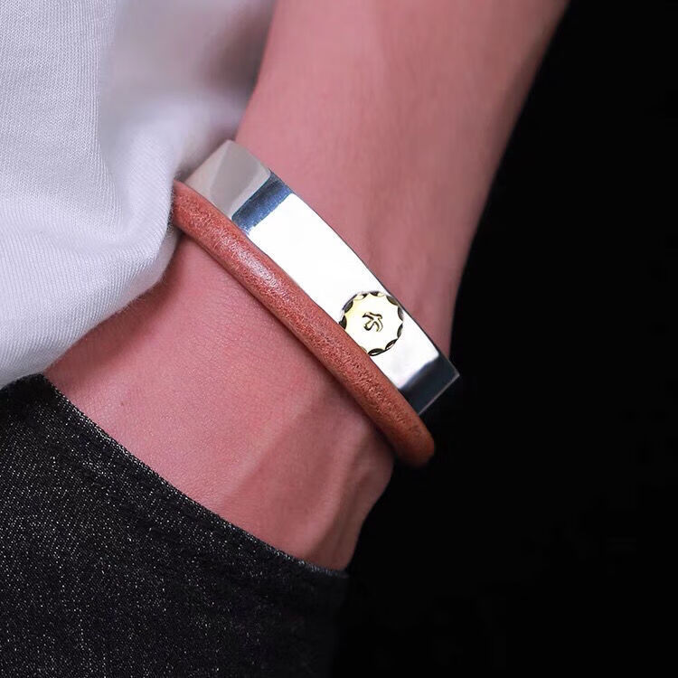 漫飞一生之环现货goros一生之环牛皮手环复古养色牛皮手镯高桥吾郎