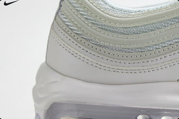 air max97 男女纯白全掌气垫休闲跑步鞋 921826-101 921826-001 黑白