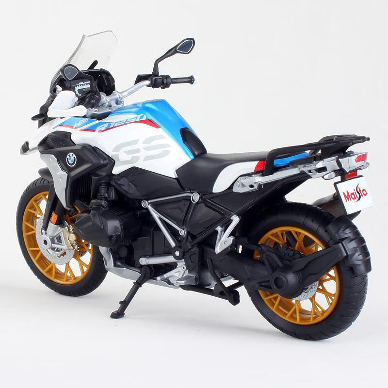 【618活动】宝马水鸟摩托车模型1;12宝马 1250拉力合金车玩具 蓝白色