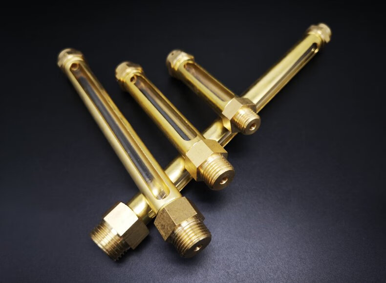 圣马l型油位指示器din3018直管式油标铜管状油标液位计gb1162l型200mm