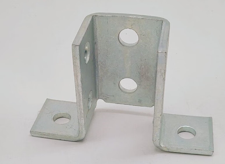 c型钢开口底座连接件 抗震支架免焊镀锌地脚安装太阳能光伏板牛腿 热