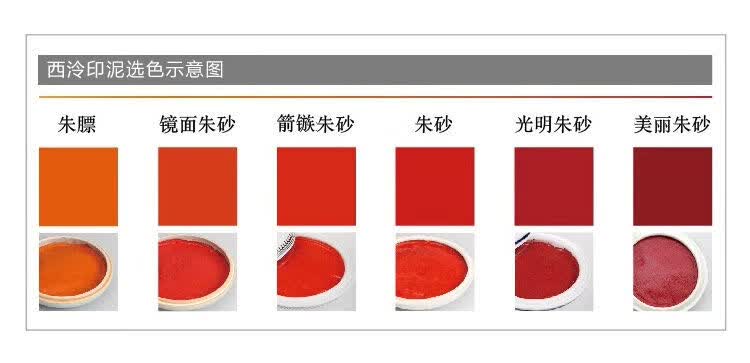 【新品】正品社印泥印章篆刻书法书画专用印尼西冷光明朱砂 150克粉彩
