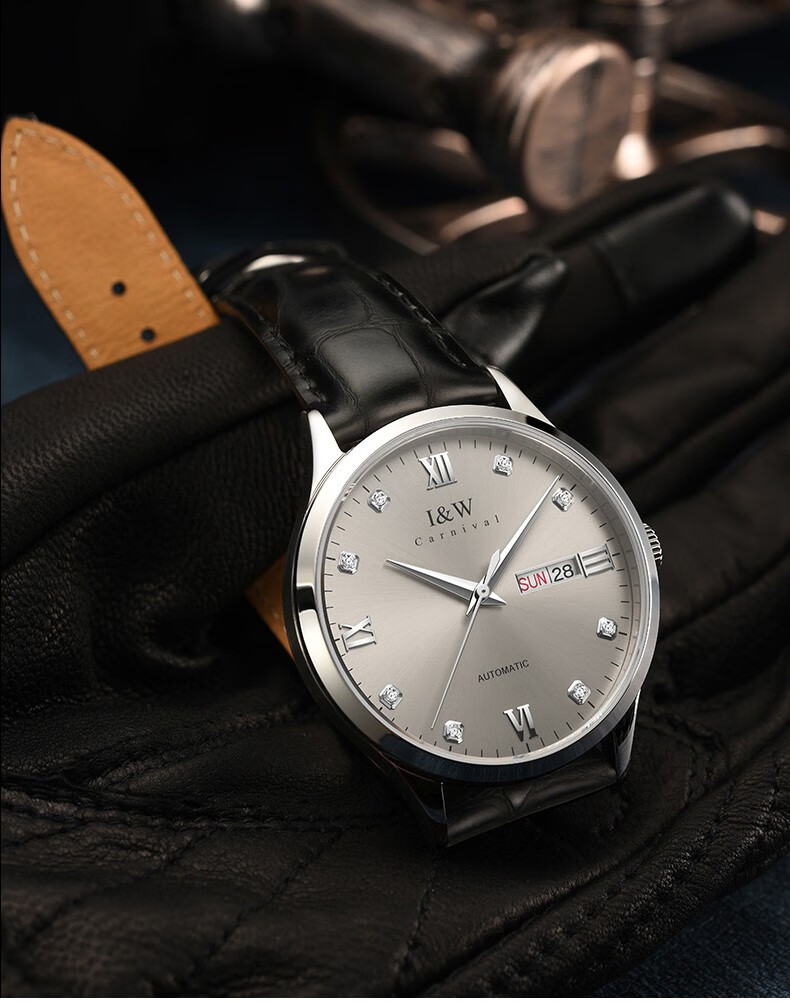 苏有朋同款lw品牌男士全自动机械手表防水双日历男女情侣腕表情侣对表