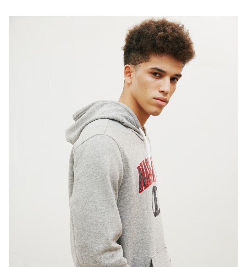 champion冠军秋季新款男式大c连帽卫衣 深红色 s