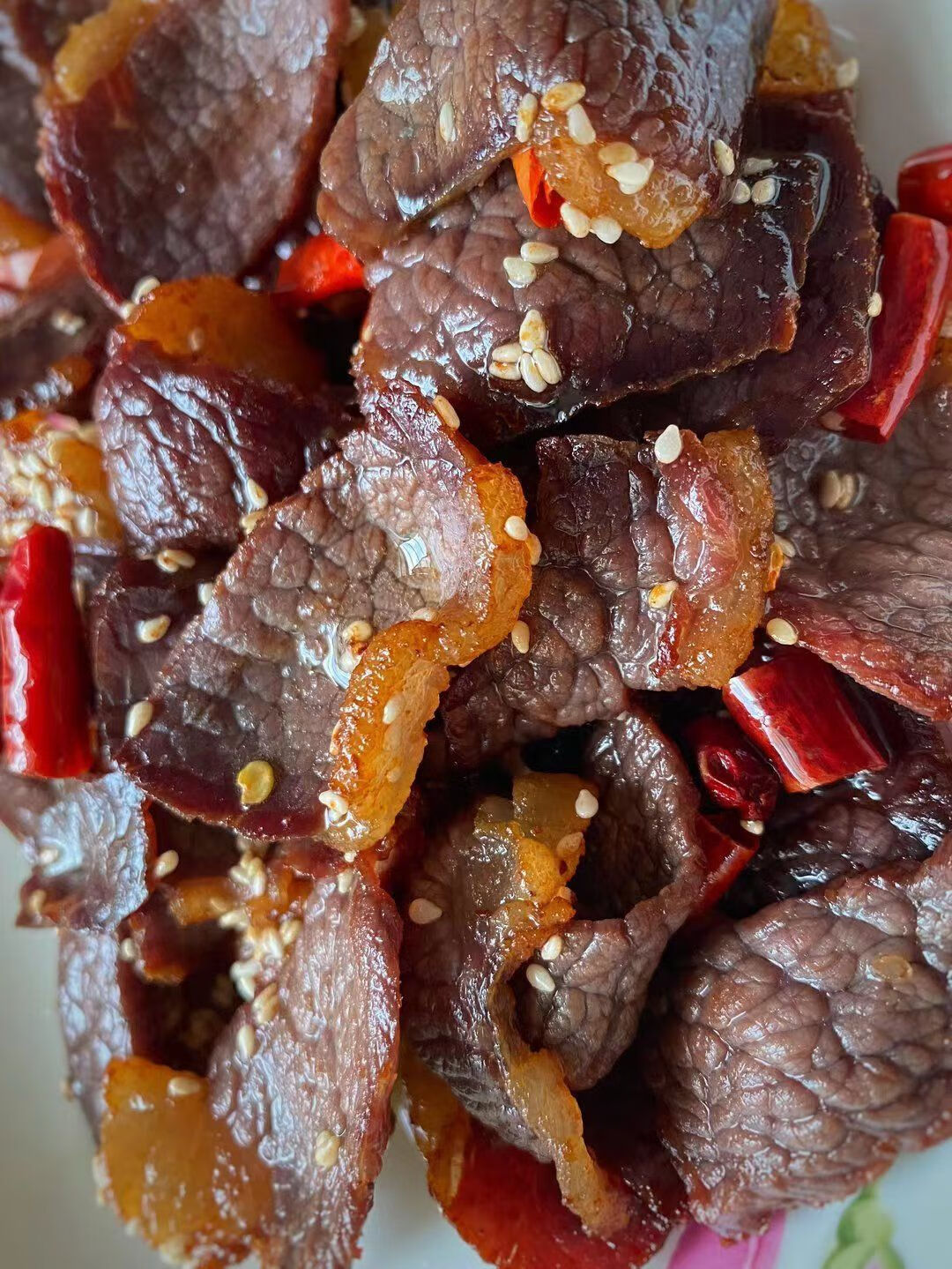 清真壮黄牛干巴风干牛肉云南特产腌制腊牛肉干巴腊牛肉干真空 肥瘦250