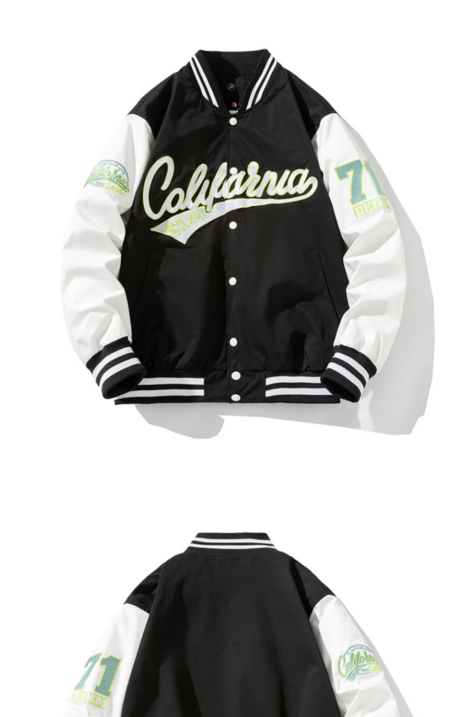 boybees春秋新款潮流休闲风飞行员夹克男女情侣百搭棒球服加厚宽松