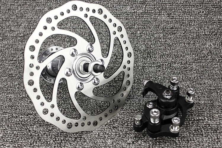 通用山地车电动自行车碟刹器刹车片夹器刹改装线刹套装配件来令片