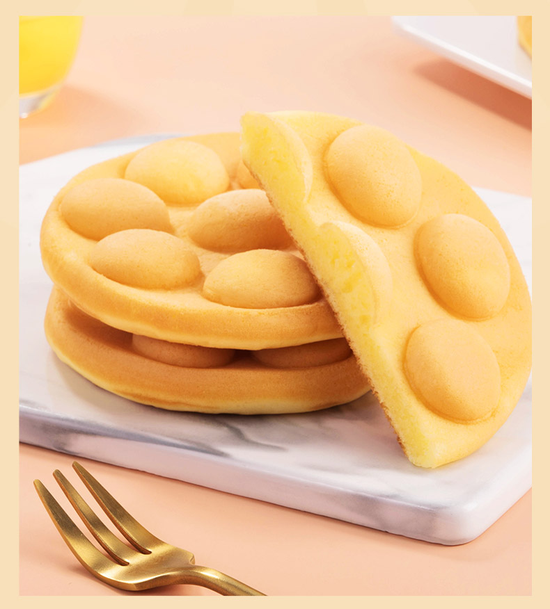 宾堡港式鸡蛋仔小蛋糕营养糕点点心学生早餐速食面包网红零食100g3袋3