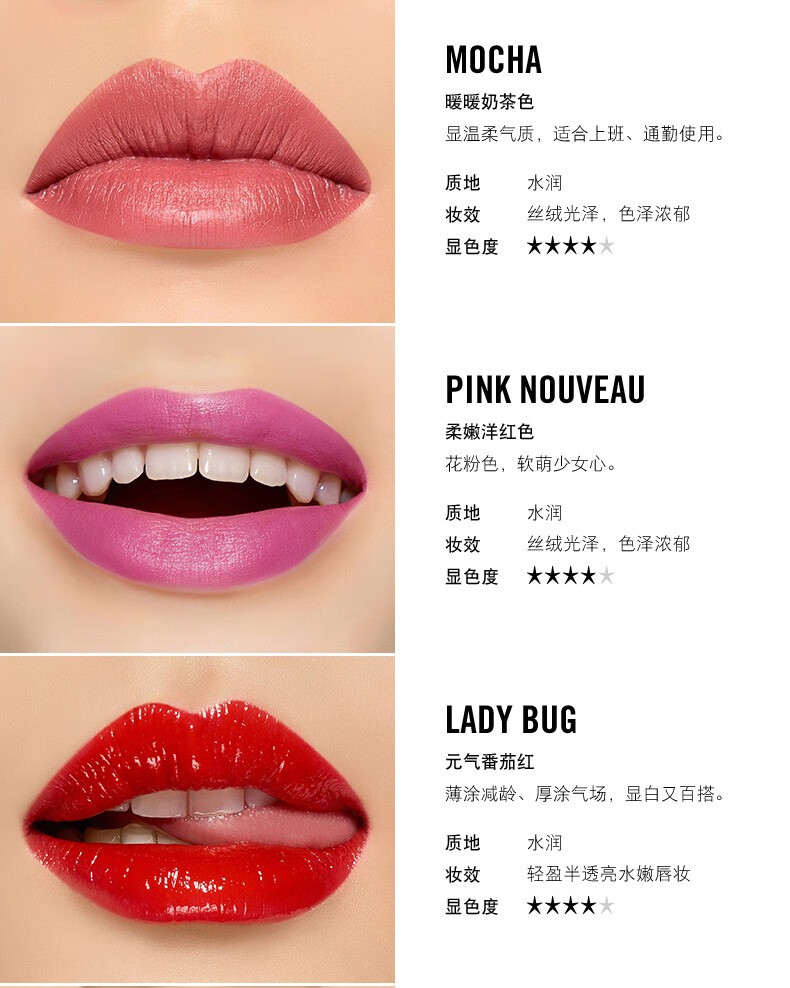 魅可(mac)口红唇膏子弹头套装小辣椒女士显色丰润唇膏3g生日送女朋友
