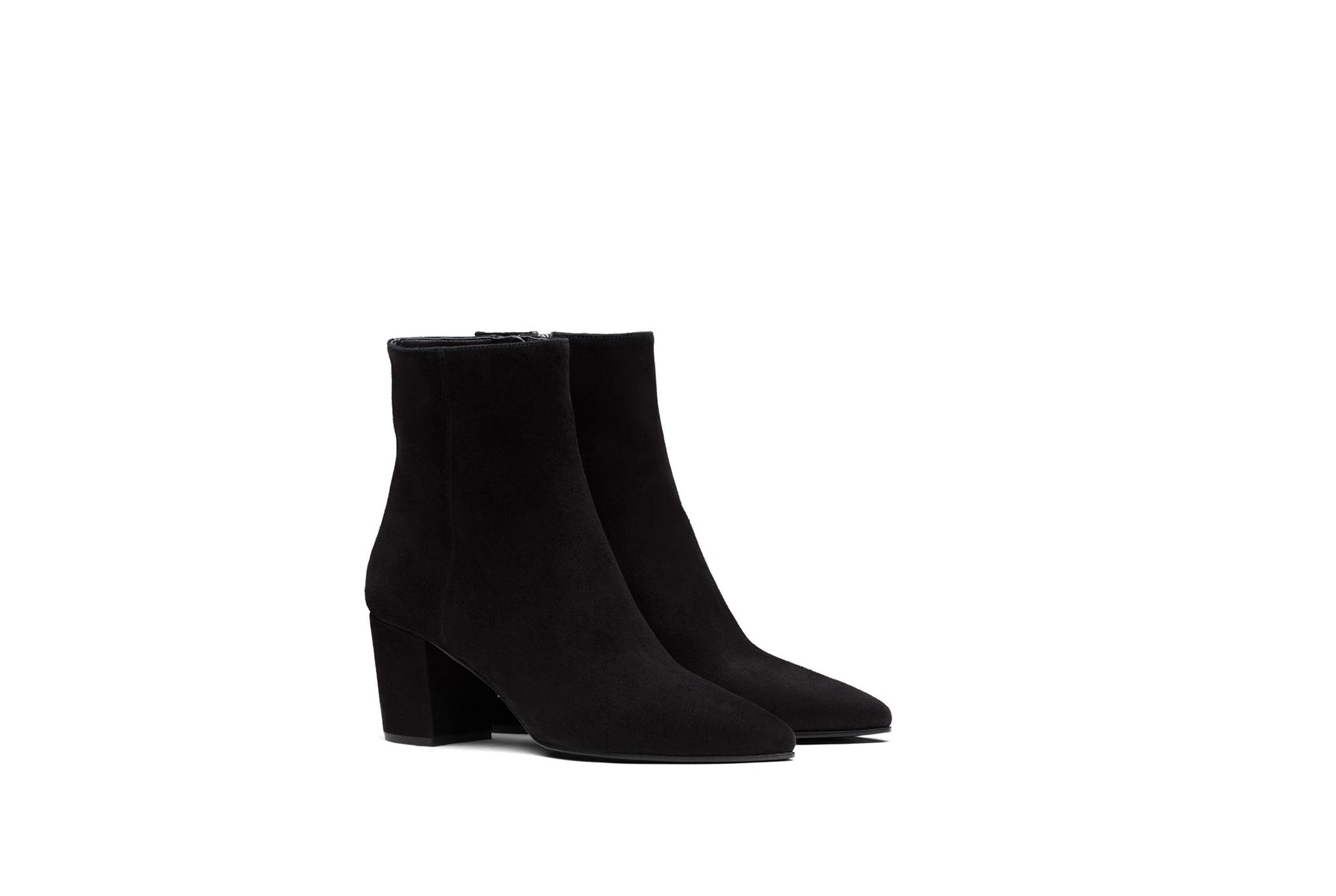 普拉达(prada)20秋冬女士尖头及踝靴 黑色 it39【图片 价格 品牌 报价